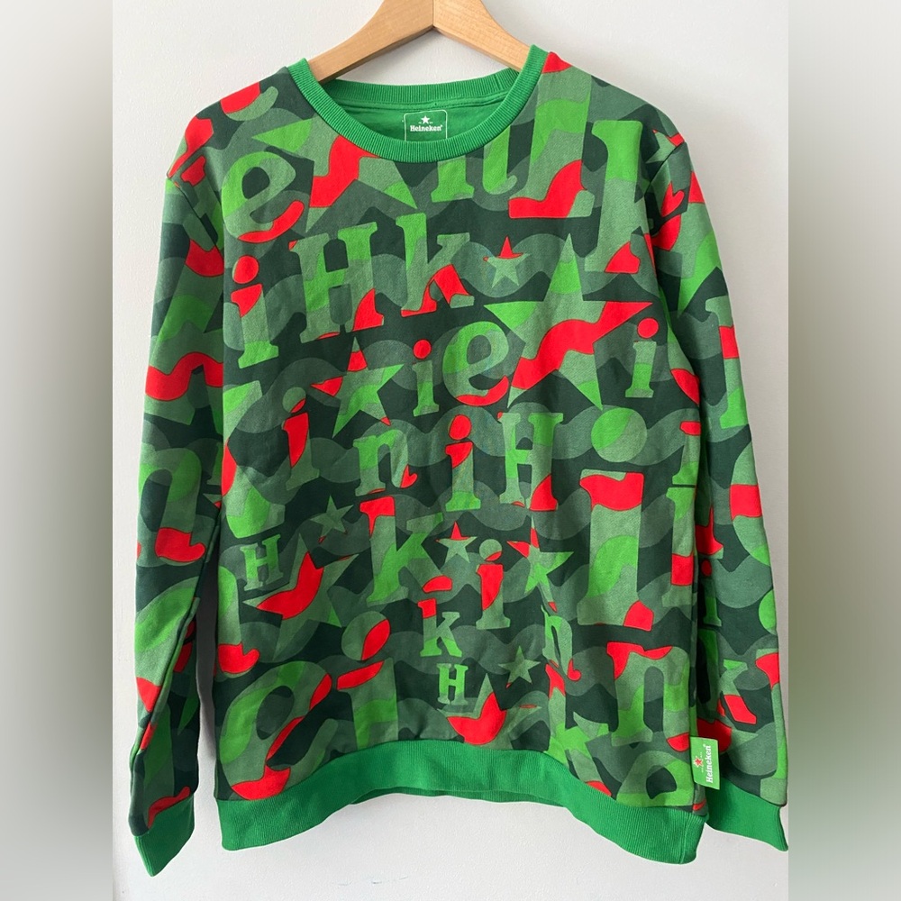 Heineken Beer Christmas Holiday Ugly Sweater Sweatshirt